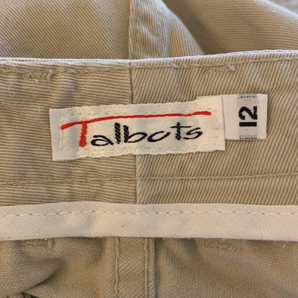 Talbots High Rise Khaki Pants Size 12 - Picture 6 of 6